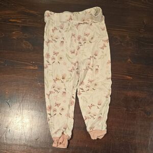 ​Milkberry Pajamas 12M Floral & Butterfly Print Jogger Sleep Pants
